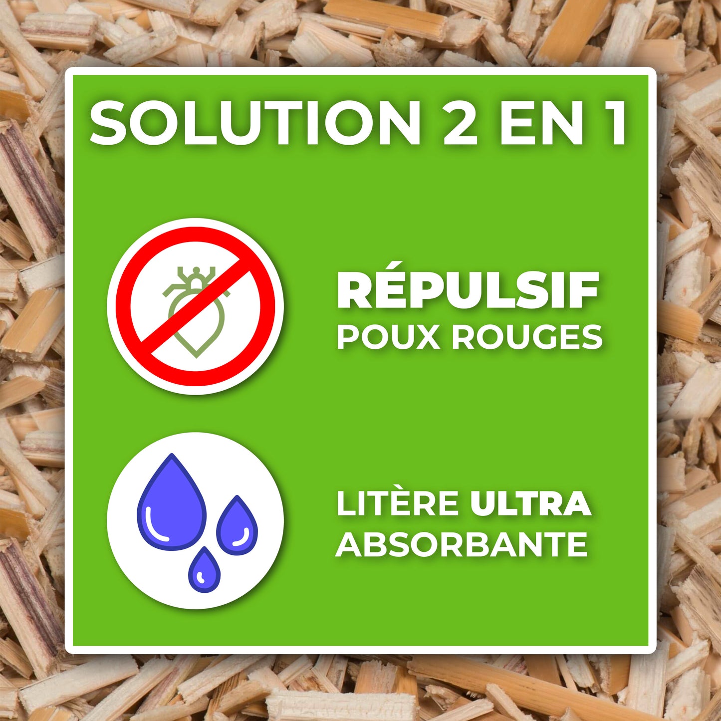 Paille de Miscanthus avec TABAC 10Kg