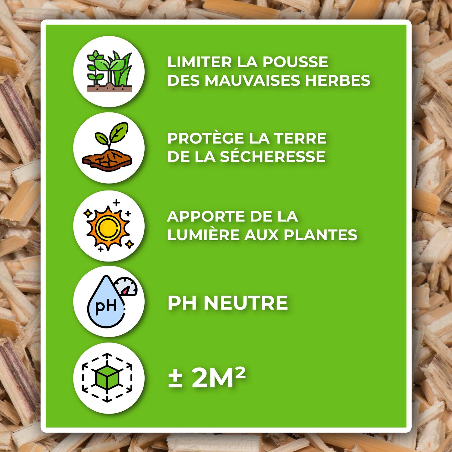 Paillage horticole de Miscanthus 10Kg